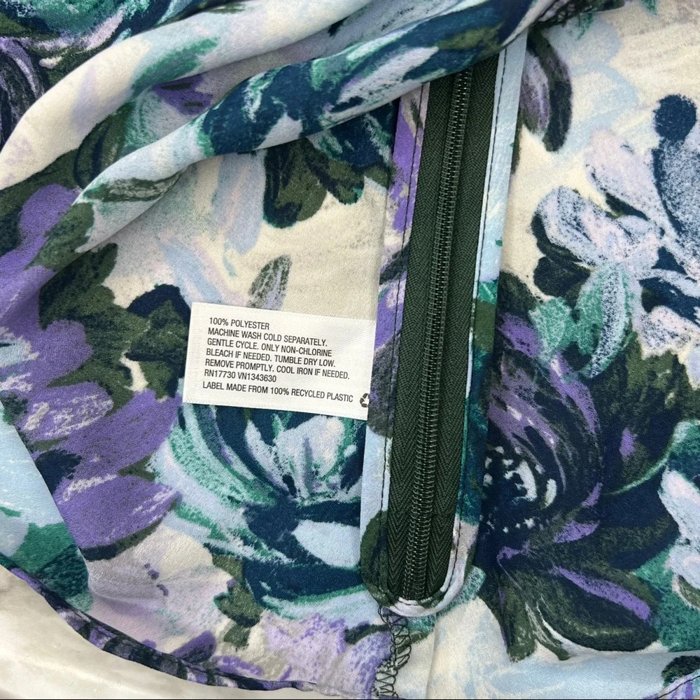 Ava & Viv floral print blouse, 1X - Picture 5 of 8